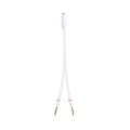 Cable adaptador de audio Jack 3.5mm auricular + Microfono h/m-m / 20cm / 10.24.1203