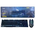 Combo Teclado + Raton Inalámbrico Gaming Retroiluminado / Efecto Mecanico  / K3423 / MTK
